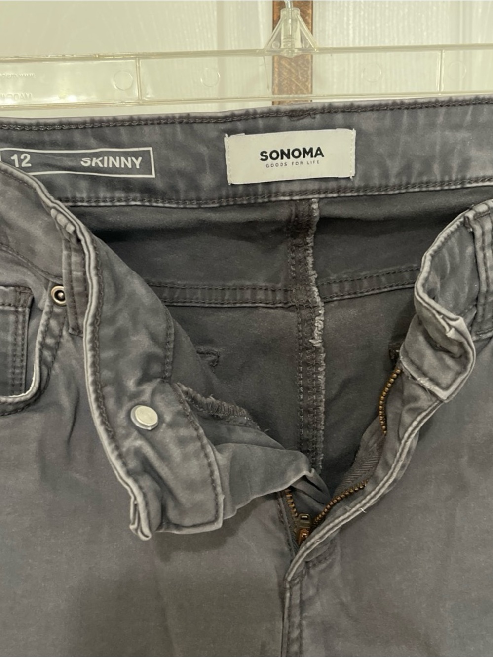 Sonoma Skinny Jeans — Charcoal Gray Wash